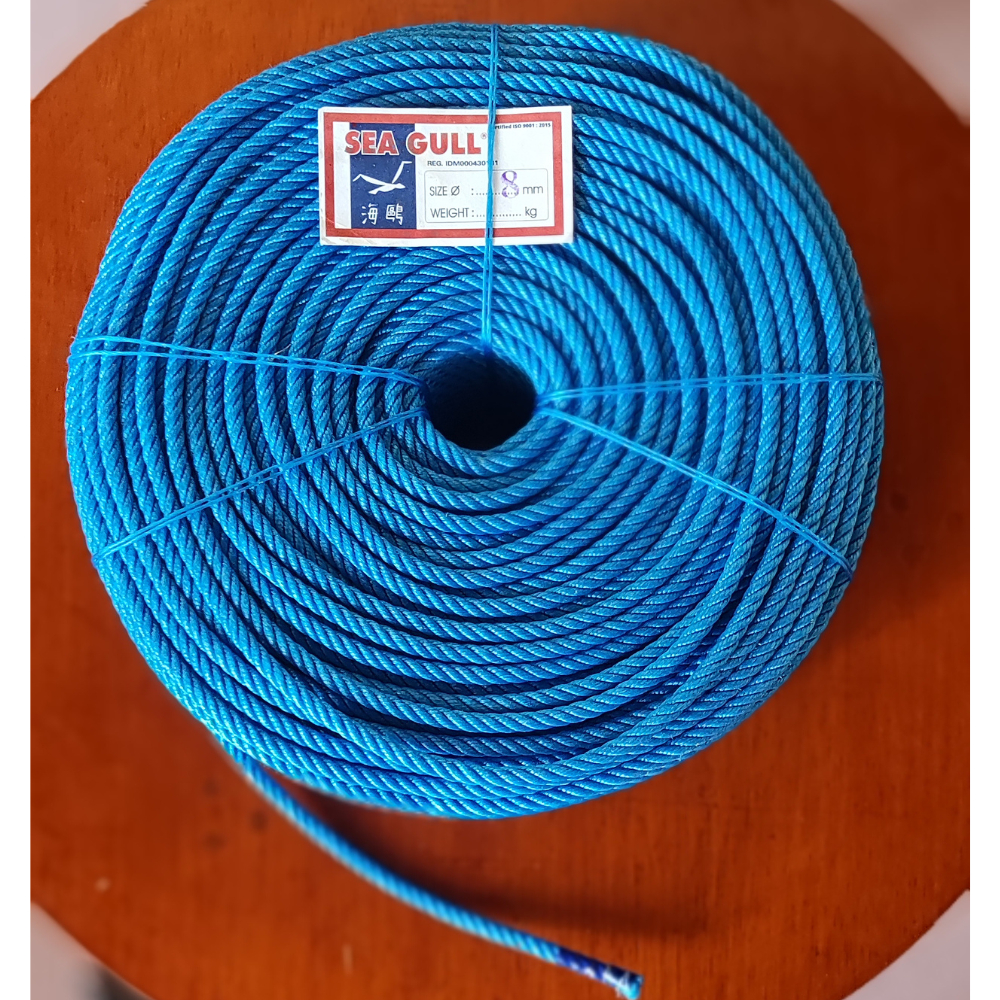 

Jual Tali Sea Gull Tali Tampar/Tambang 8mm - Tali Seagull 8mm 1kg