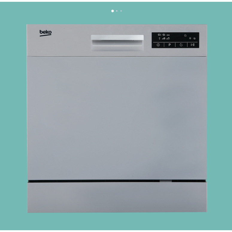 Beko Mesin Cuci Piring (Table Top) DTC36810S - 8 Setting dengan Glass-Shield