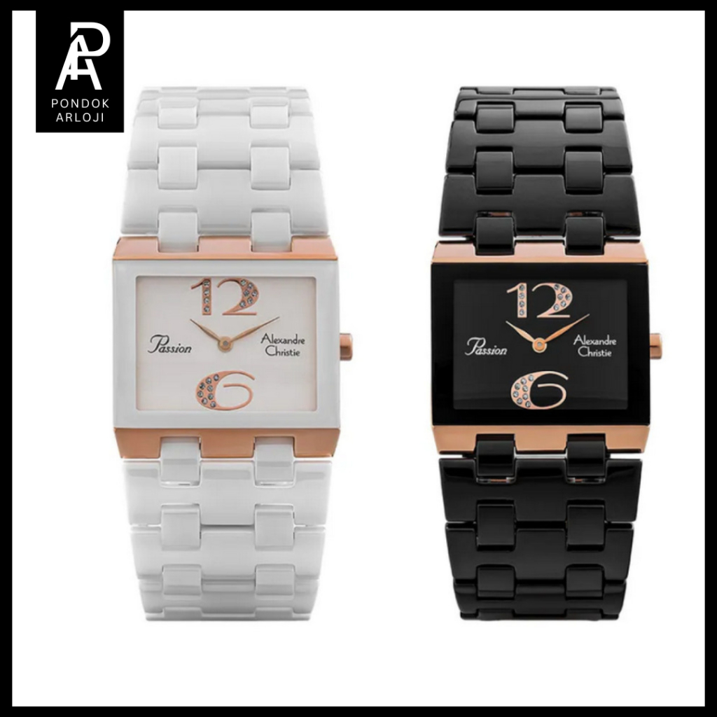 ORIGINAL Jam Tangan Wanita Alexandre Christie AC 2881 / ac2881 / 2881 Ceramic Original Garansi 1 Tah