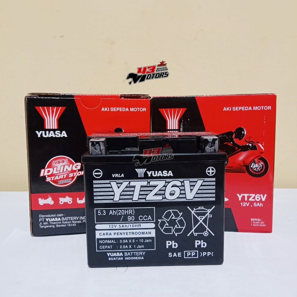AKI YUASA YTZ6V 12V 5Ah