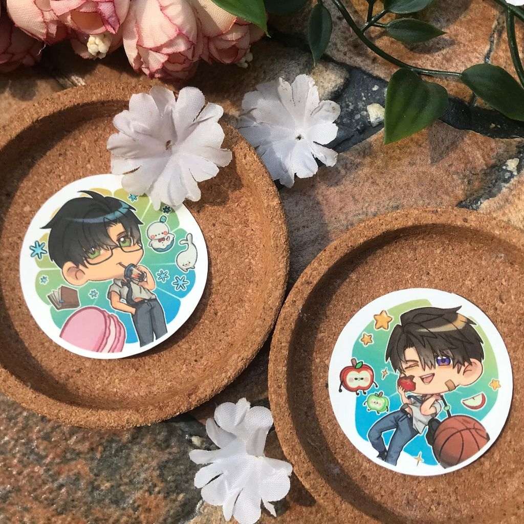 

Highschool Themed Caleb Zayne Stickers || Love and Deepspace Fanmerch