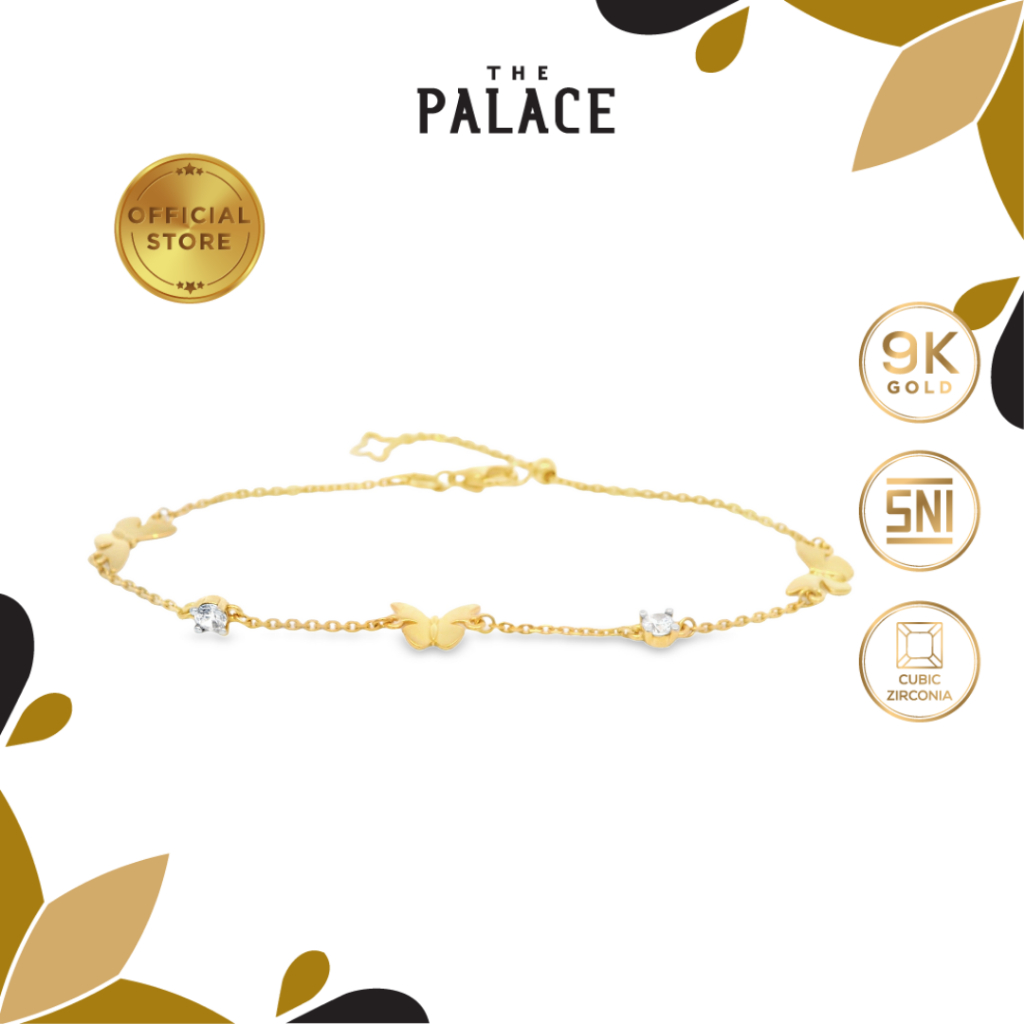 The Palace Butterfly Sparkle Bracelet / Gelang 9k