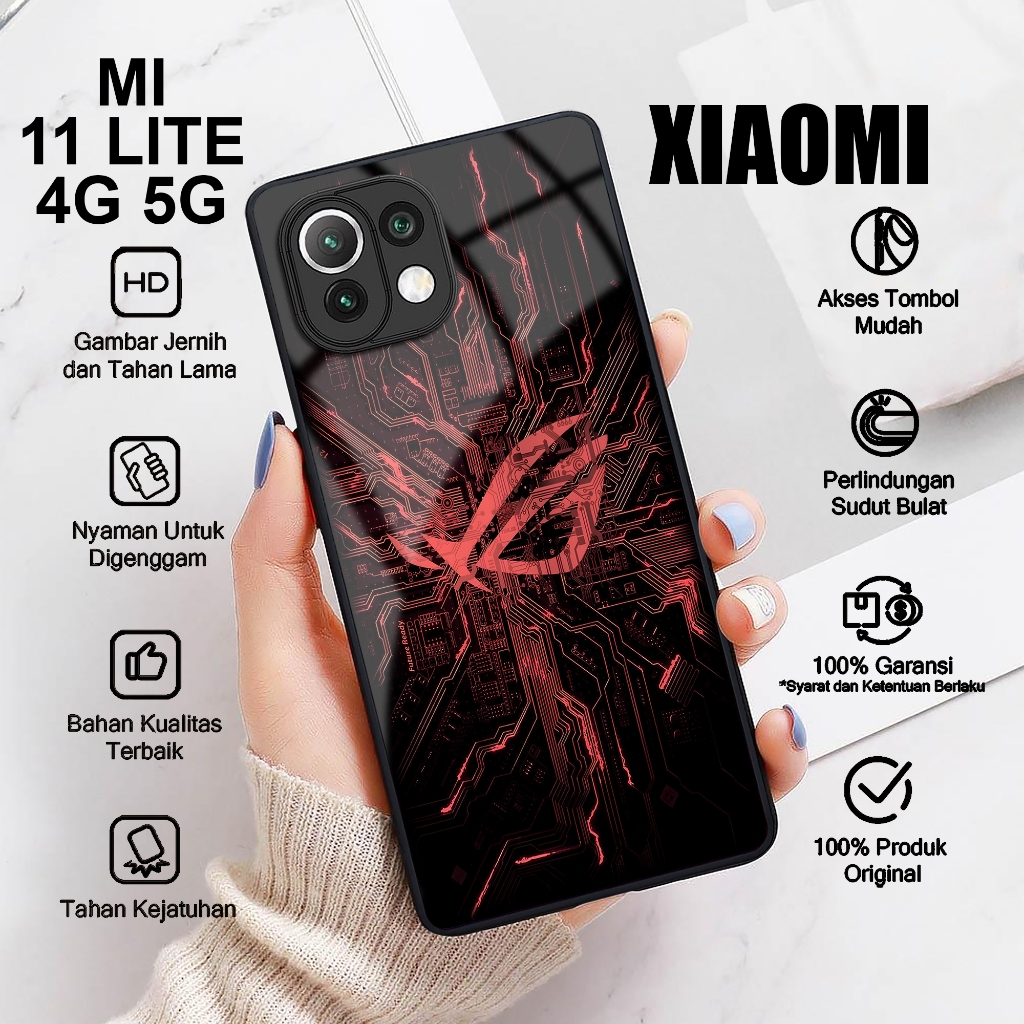 Softcase Xiaomi Mi 11 Lite 4G 5G PREMIUM | Mi11 Motif ROG GAMING GAMERS Case Glossy Hd 11 Lite Casin