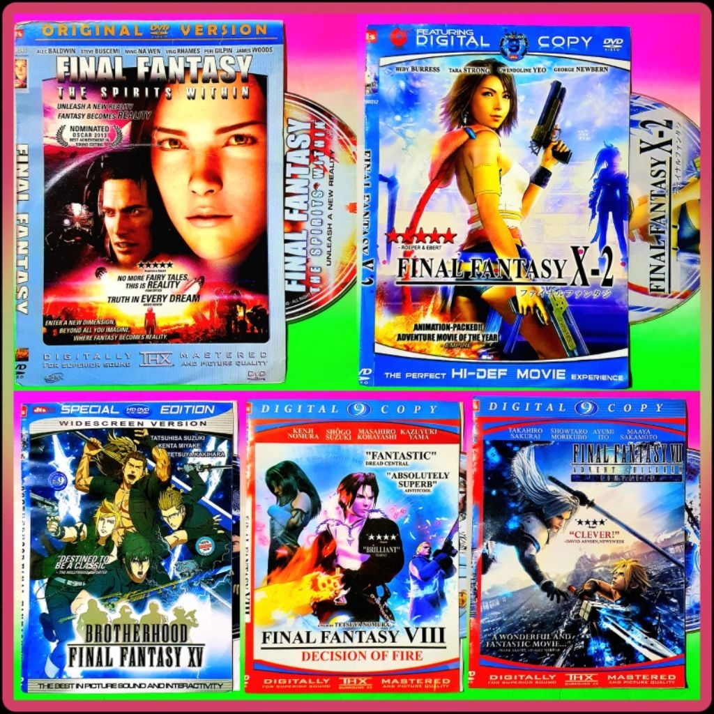 KASET DVD FILMM FINAL FANTASY ANIMASI-KASET DVD FILMM KARTUNN ANIMASI TERBARU