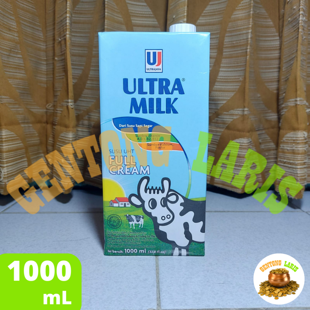 

ULTRA MILK Susu UHT Full Cream 1000mL (1 liter) / Rasa Original