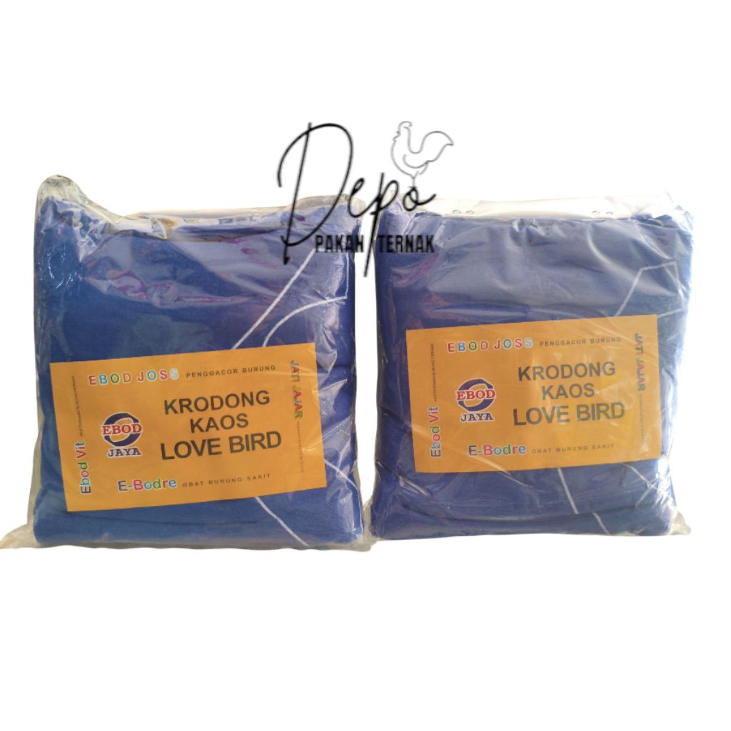krodong kaos love bird tutup sangkar love bird
