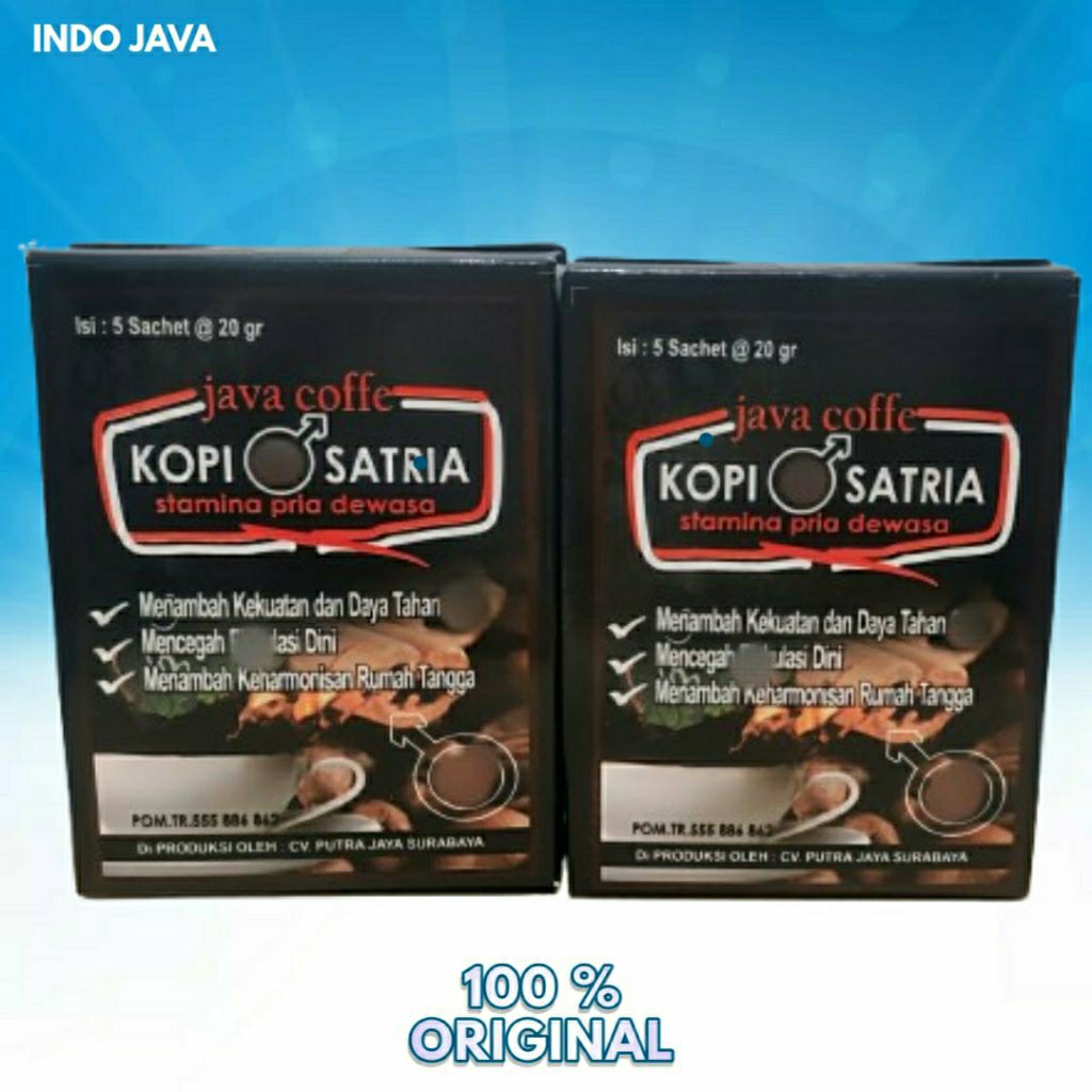 Kopi Satria Stamina Pria 100% Original /1Box Isi 5 Sachet