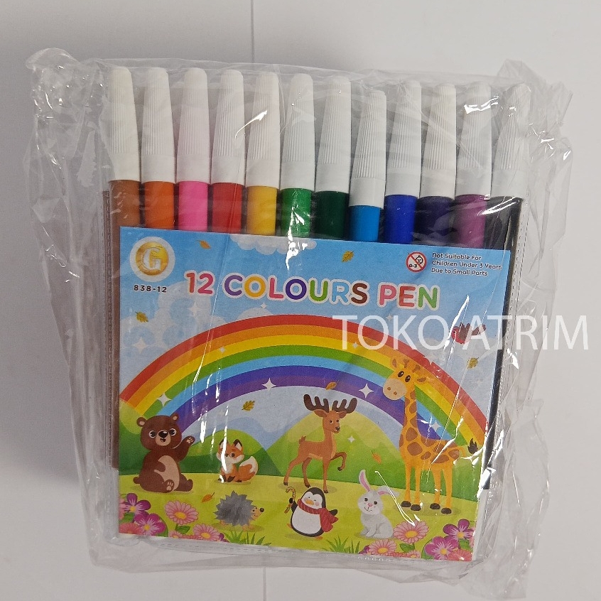 

SPIDOL KECIL 12 WARNA MURAH | Spidol 12 Warna Spidol Gambar | 12 Set ( 1set isi 12)