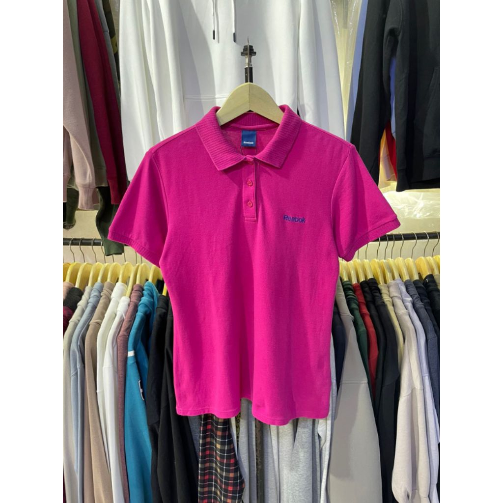 kaos polo wanita pink fanta ( M )
