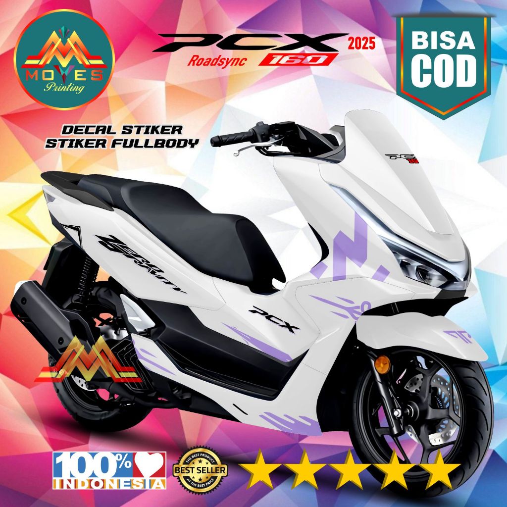 TERBARU Decal stiker Honda New Pcx 160 2025 full body Putih - stiker pcx 160