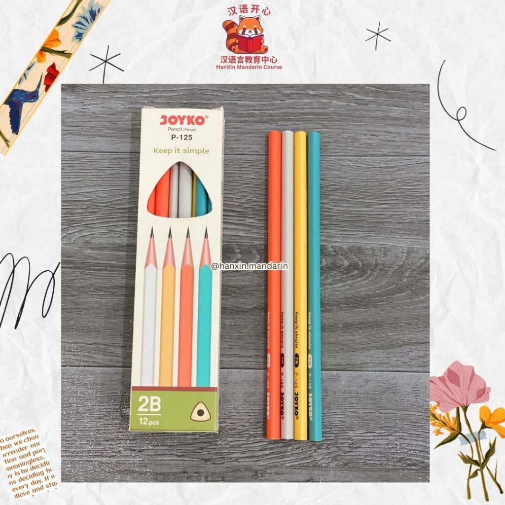 

Pensil Joyko P-125 Bentuk Segitiga Pensil Alat Tulis Abu Kuning Oranye Hijau
