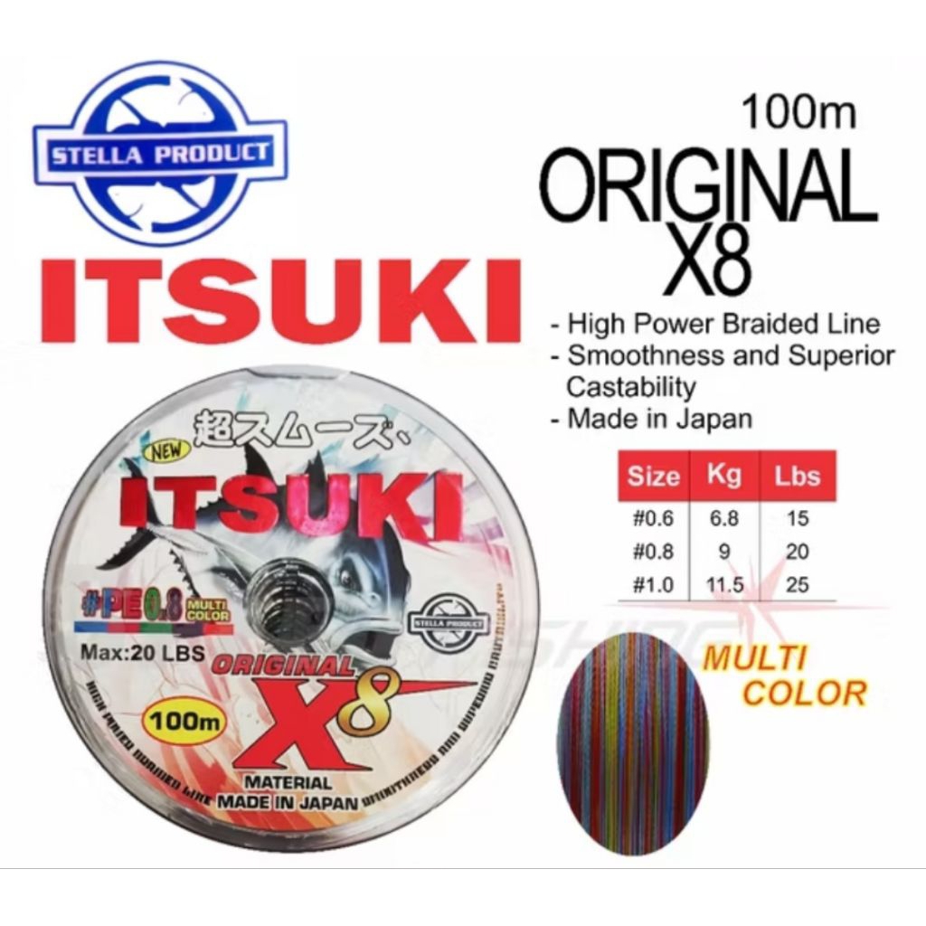 PE ITSUKI - Senar Pancing PE Itsuki – Kuat, Lembut, Kualitas Jepang, pe stella.
