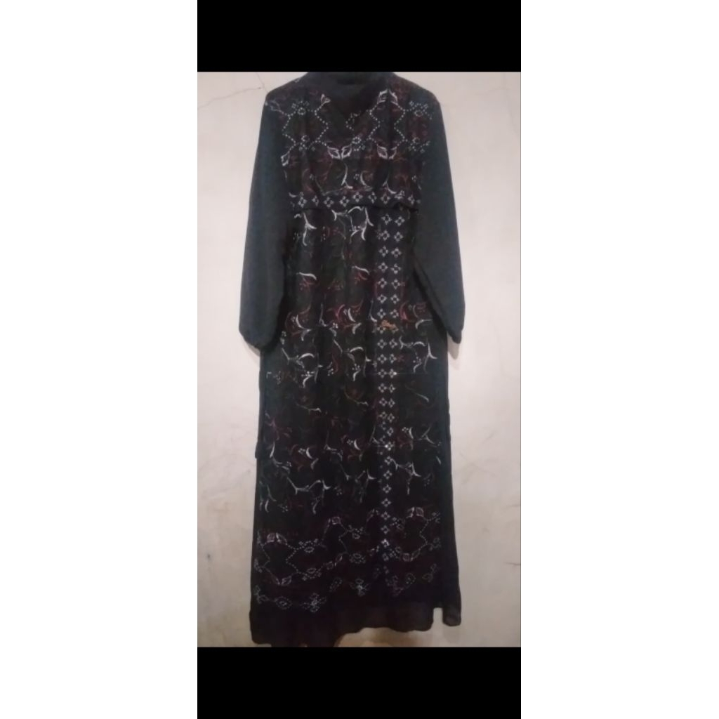 gamis brukat hitam