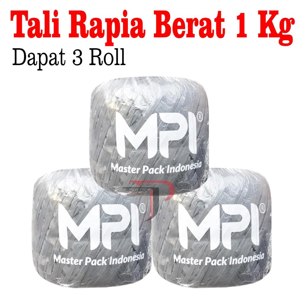 

3 ROLL - Tali Rafia 1 Kg - Tali Plastik - TALLI RAFIA -TALI PLASTIK