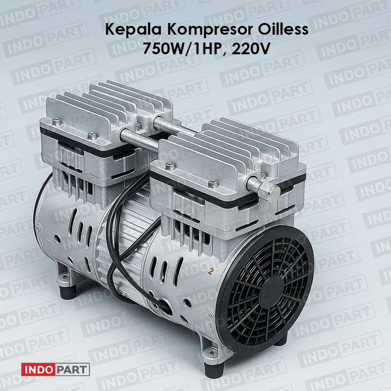 BARE Oilless 1Hp (Motor Alumunium) Shark Air Compressor OV 10-25 / Dinamo Kompresor Oilless
