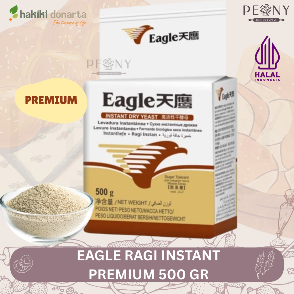 

EAGLE RAGI INSTANT PREMIUM KEMASAN 500 GR/PREMIUM INSTANT DRY YEAST 500 GR