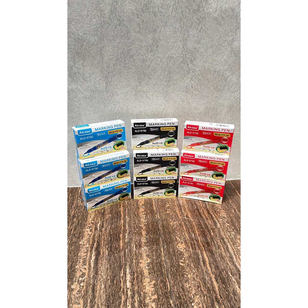 

ALD-9796 ALD-9796 Spidol Dengan Tinta HITAM MERAH BIRU Permanen Permanent Minyak Yang Cepat Kering Dan Tahan Air Ideal untuk Seni Grafiti Tersedia