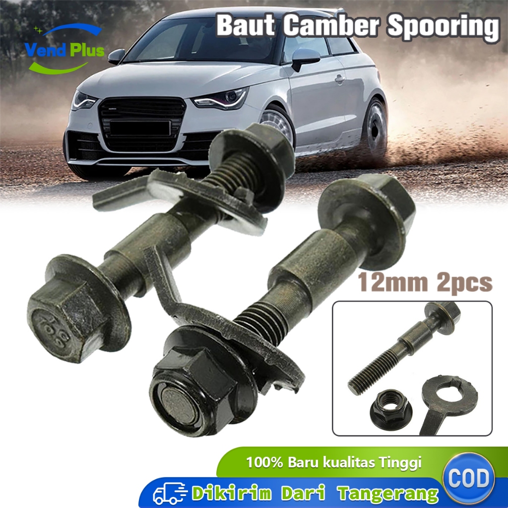 2pcs 12mm Baut Camber Spooring Baut Cember Mobil Chamber Spooring Professional