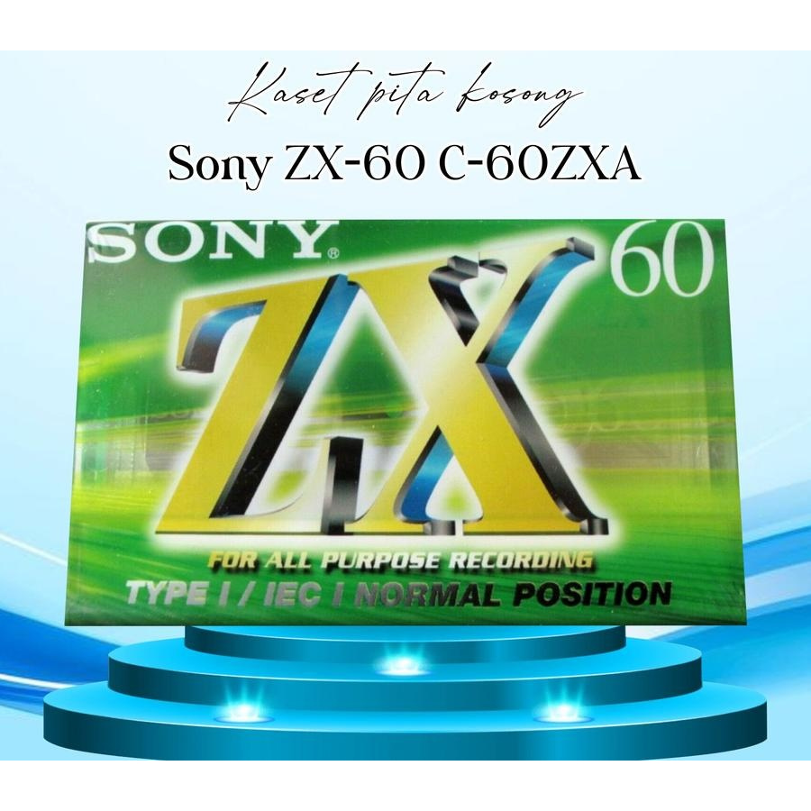 Kaset Pita Kosong Sony ZX-60 C-60ZXA (Original - Sealed)