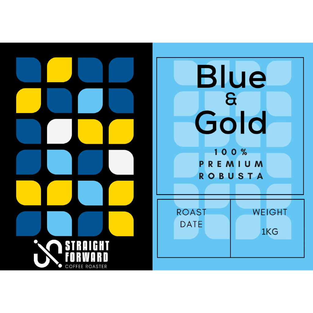 

BLUE&GOLD - 100% Robusta Premium House blend - 1KG