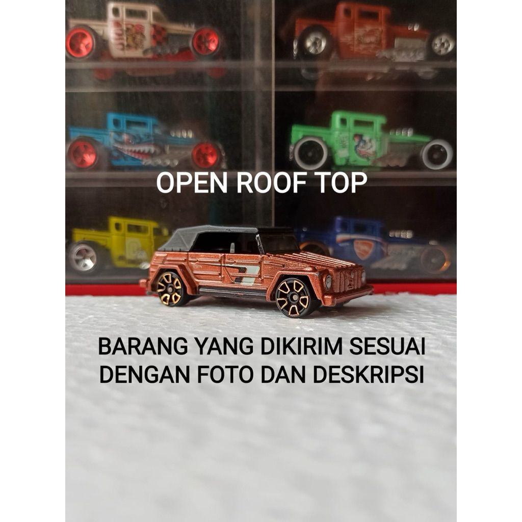 Hot Wheels Volkswagen Type 181 VW Camat Safari HW FTE Faster Than Ever 2011 Copper Open Roof Top. To