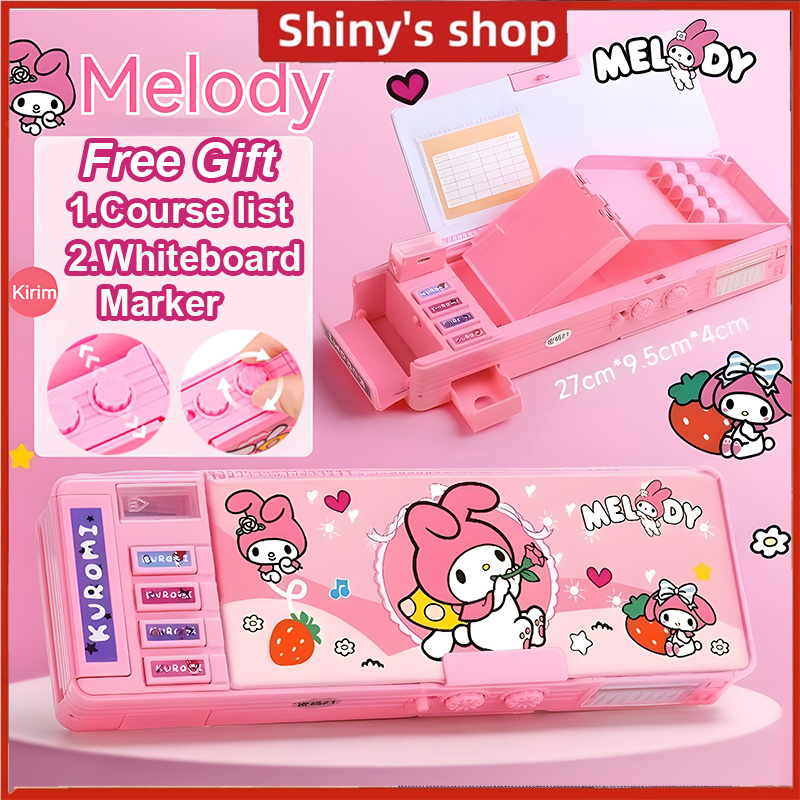 

【COD】Gaya Baru Cinnamoroll Kotak Alat Tulis Multifungsi Kunci Kode Perempuan Pensil Sanrio Dua Sisi Bernilai Tinggi Kapasitas Besa