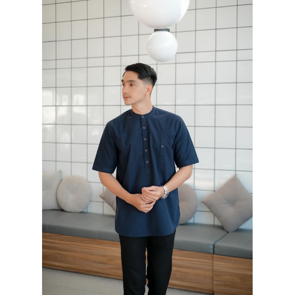 TRZ Men - Kurta Canvas Basic - Baju Koko Dewasa