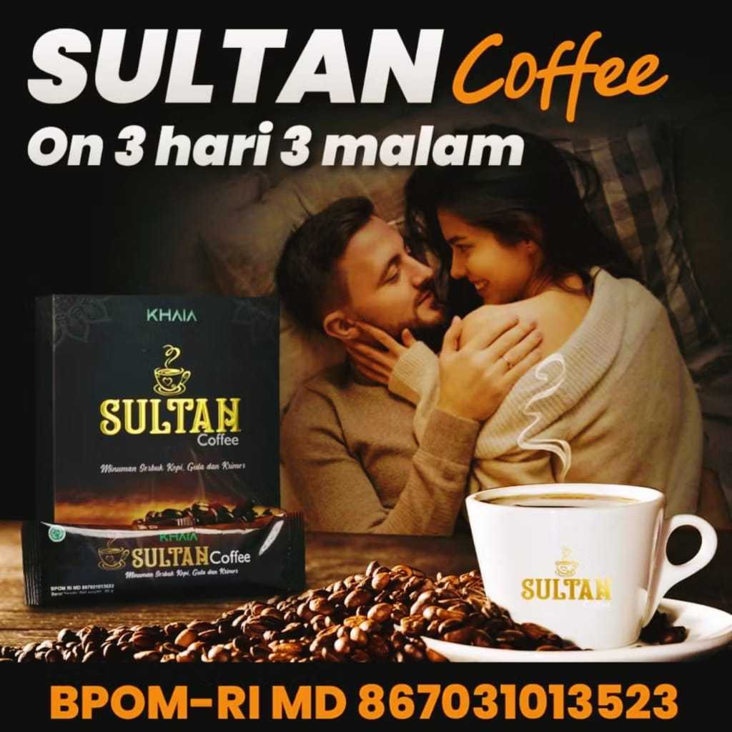 

Paket 1 Box Kopi Sultan 10 Sachet | Coffee Sultan Pria Perkasa Tahan Lama
