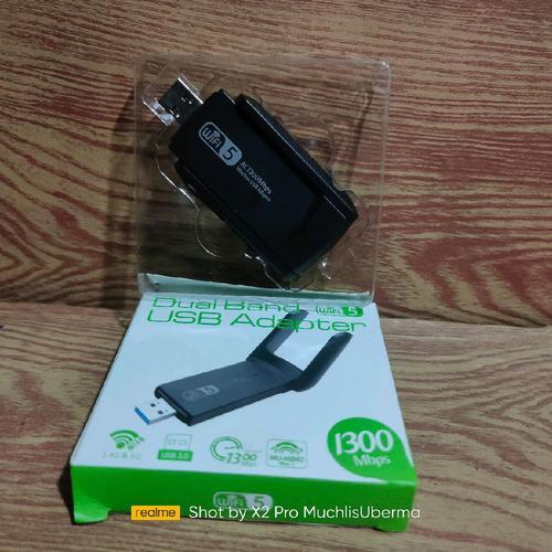 antena ethernet 1300mbps dual band 5 GHz 2.4ghz USB adaptor WiFi internet 802.11 dongle adapter jari