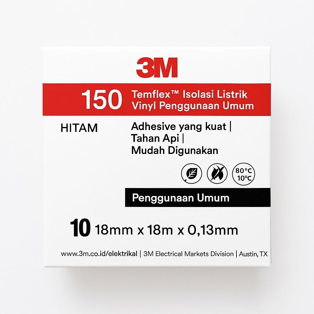 

Isolasi 3M 1258 Isolasi 3M Isolasi Listrik 3M 18mmx18Mx0.13mm/ Isolasi Listrik 3m