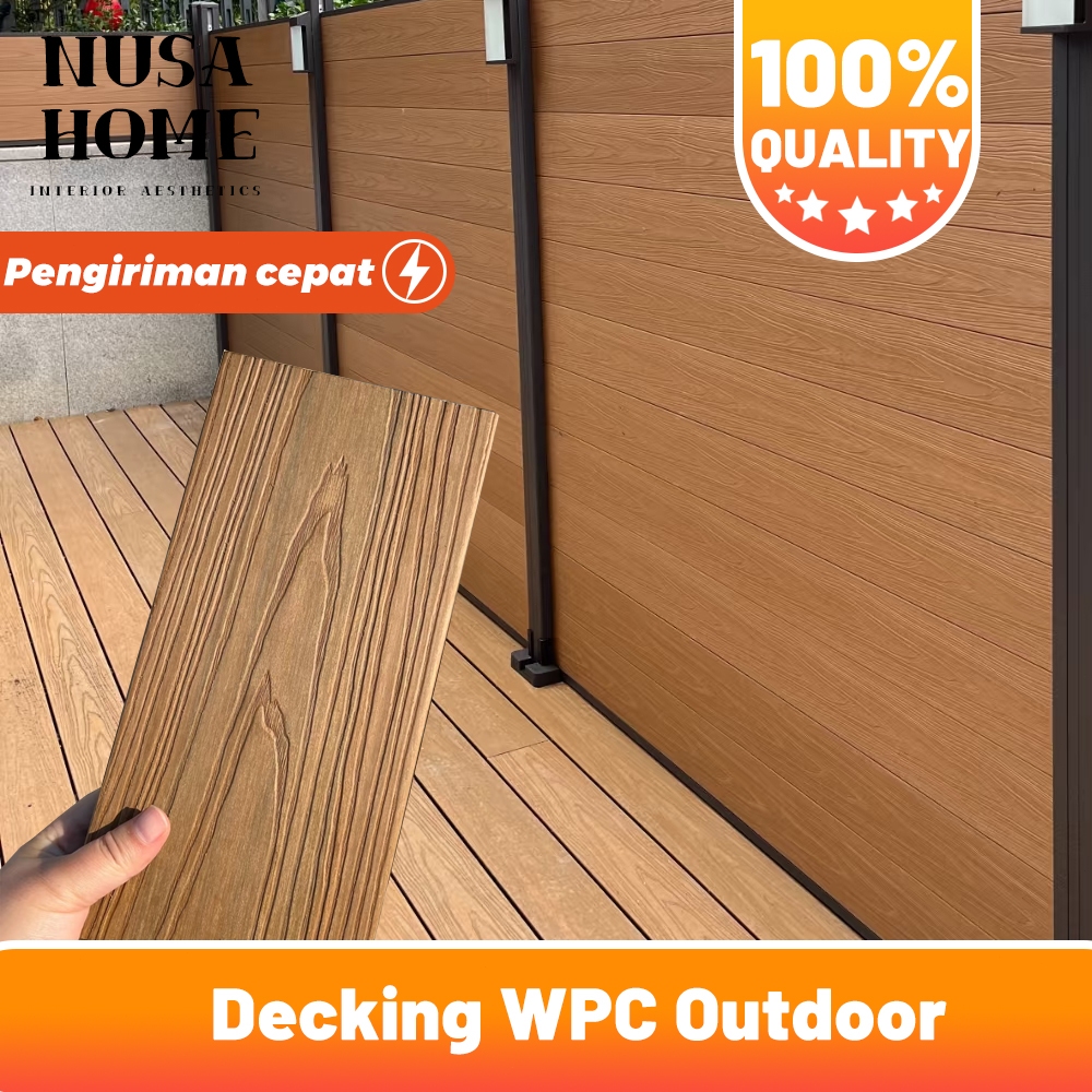 Lantai Decking WPC Outdoor /  Lantai Kayu Kolam Renang / Pool / Decking