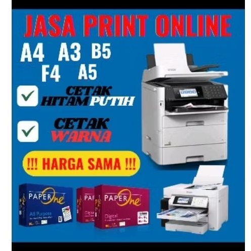 

print scripsi warna sedikit atau full calor perlembar 500