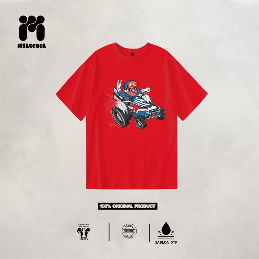Molecool Kidswear Baju Kaos Distro Anak Laki Laki & Anak Perempuan NIKE Semi Cotton 3-12 Tahun