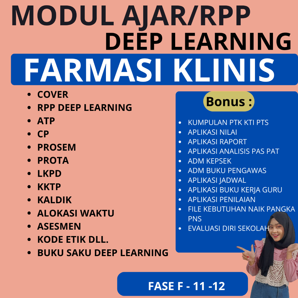 Modul Ajar/RPP Deep Learning  SMK Farmasi Klinis Dan Komunitas - RPP DEEP LEARNING SMK SIAP PAKAI