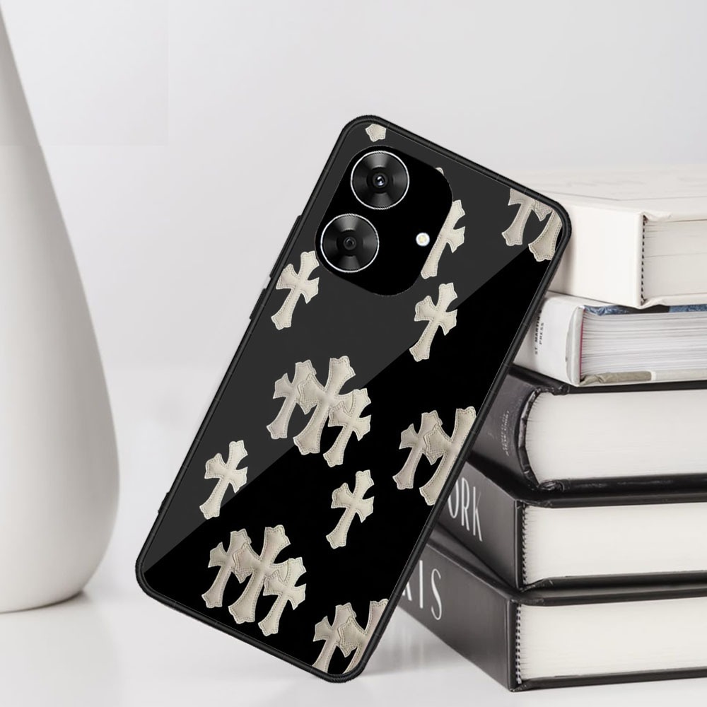 PLAYER CASE GLOSSY PREMIUM MOTIF SALIB UNTUK TYPE REALME NOTE 60 C61 - CASE KEREN - CASE TERBARU - C