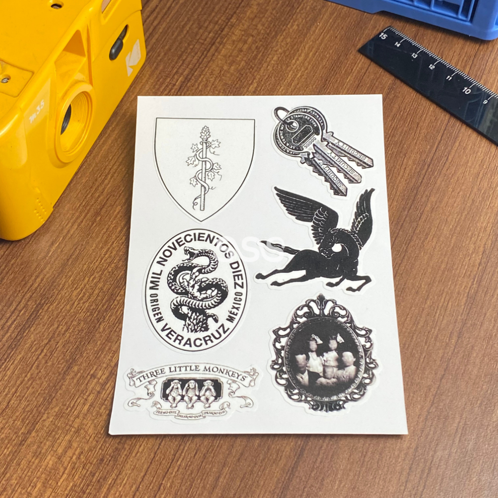 

STICKER HITAM PUTIH / BLACK STICKER SERIES / STICKER PACK