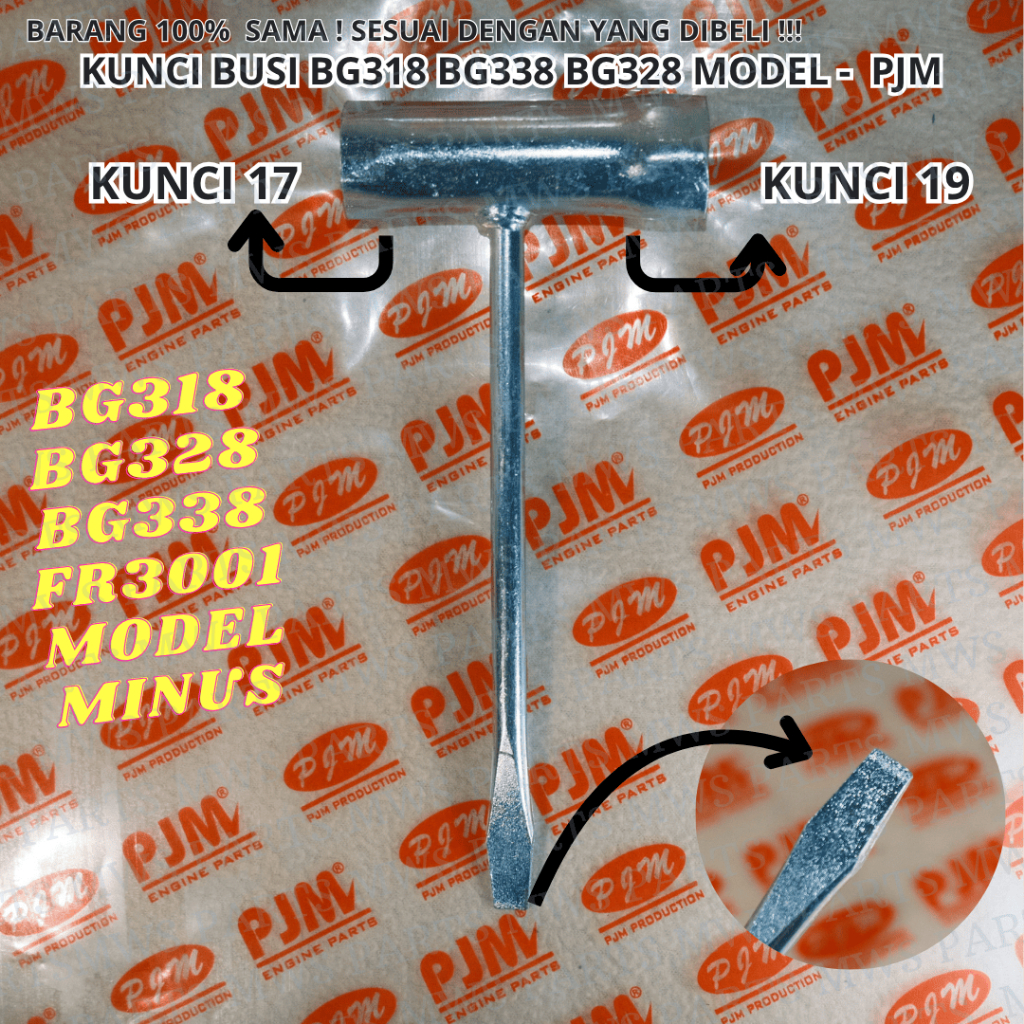 KUNCI BUSI SPANNER WRENCH MODEL MINUS MESIN POTONG RUMPUT BG318 BG328 BG338 318 328 338 FR3001 | PJM