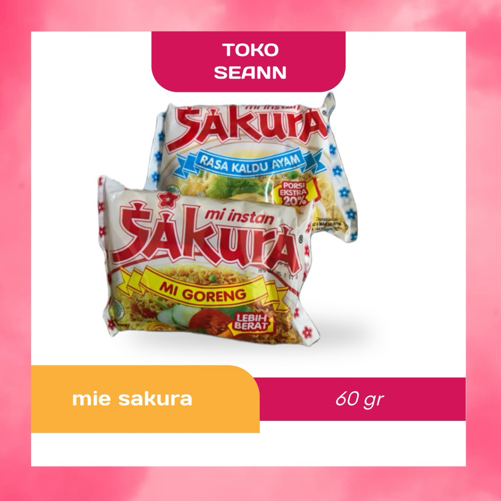 

Mie Sakura kaldu ayam / goreng