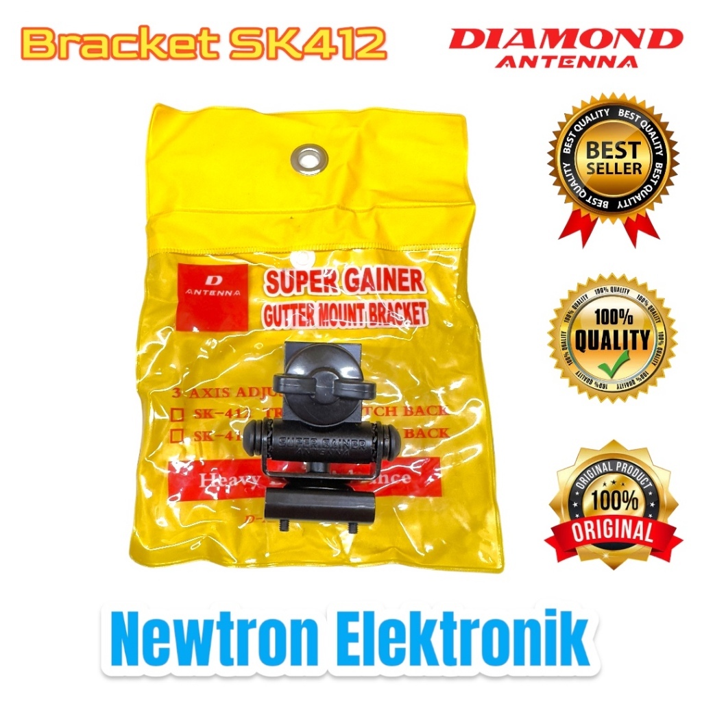 Bracket Antena Mobil SK-412 Super Gainer SK412 Braket Breket Antenna Radio Rig Alinco DR135 Yaesu FT
