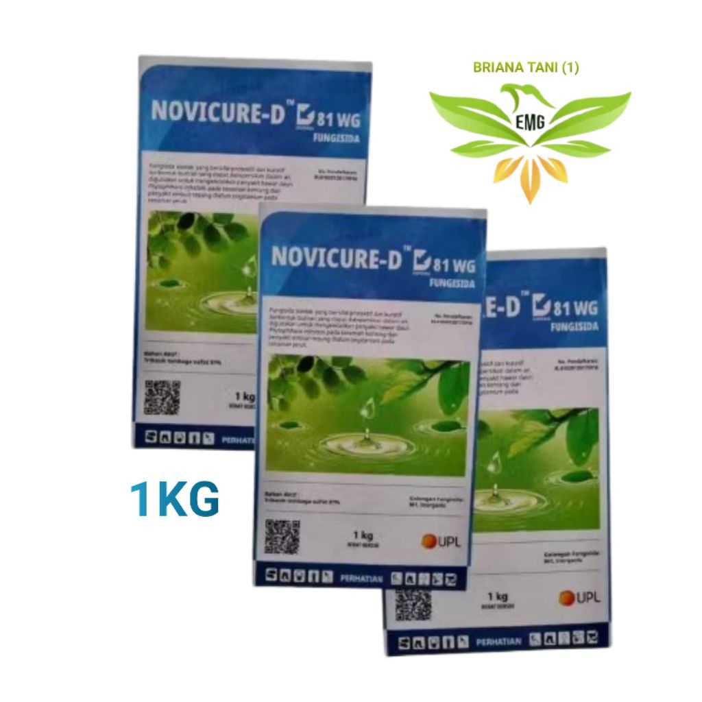 Novicure-D WG 81 1kg Tribasik Tembaga Sulfat 81% Bakterisida Fungisida UPL