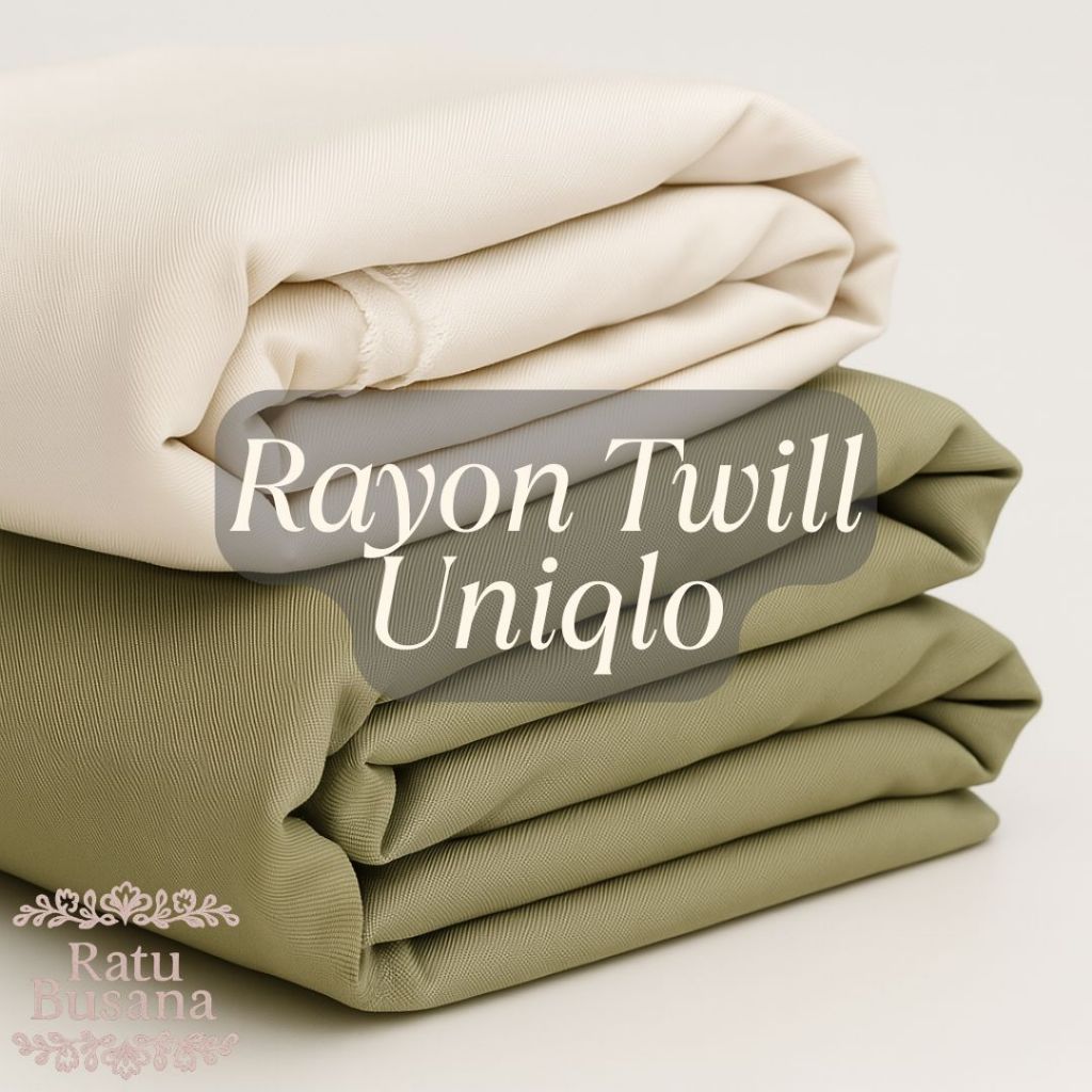 Kain Rayon Twill Uniqlo Viscose Premium Original 100% Kain Rayon Twill Asli SANGAT LEMBUT