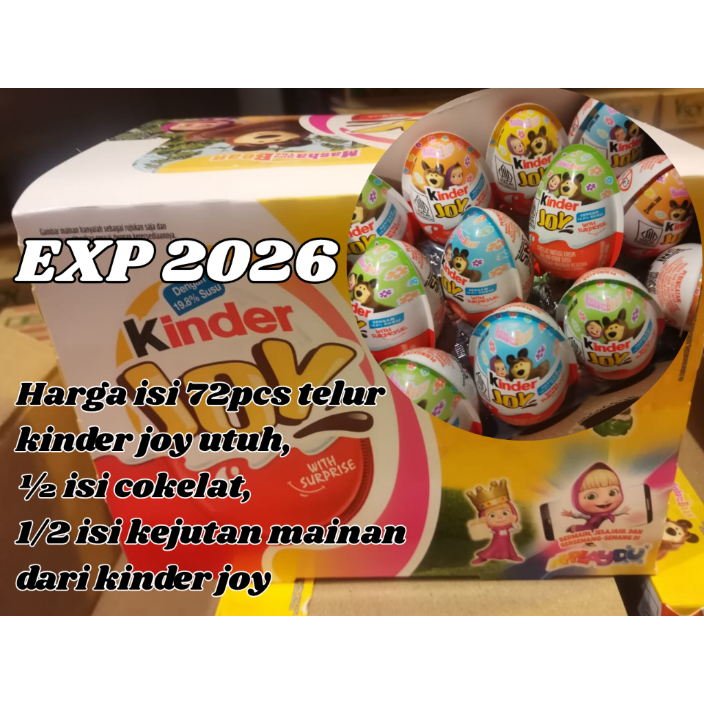 

KINDER JOY GIRL 1 DUS ISI 72 PCS kinder joy girl 1 dus isi 72 pcs