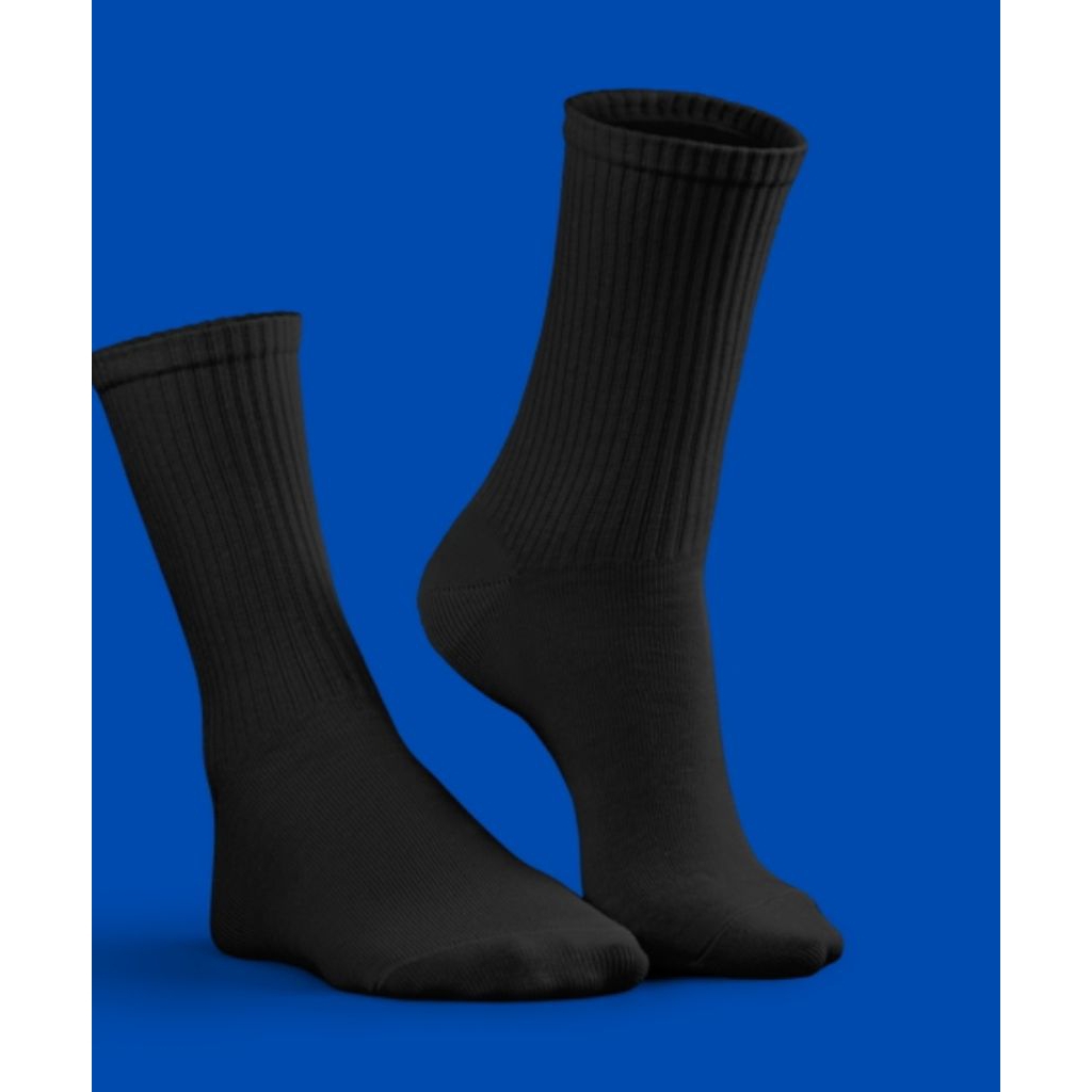 Kaos kaki hitam polos old school (UNISEX)