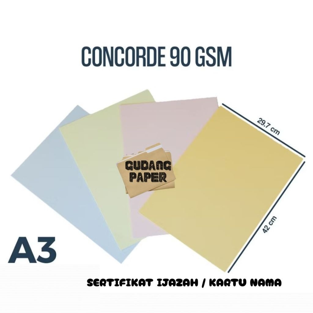 

Kertas Concorde A3 90gr isi 50 lembar / Kertas Concorde A3 90 gr