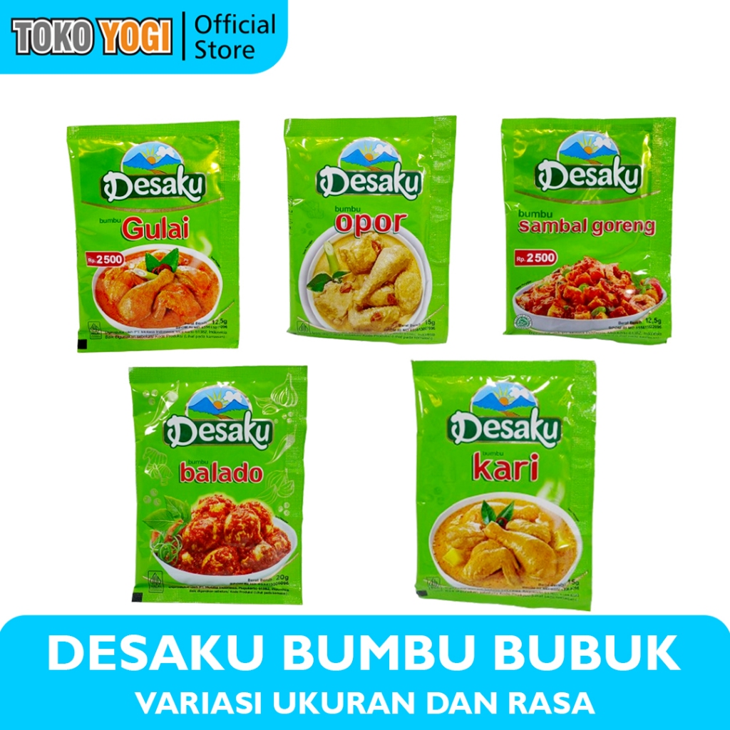 

DESAKU BUMBU BUBUK INSTANT || VARIAN RASA & UKURAN