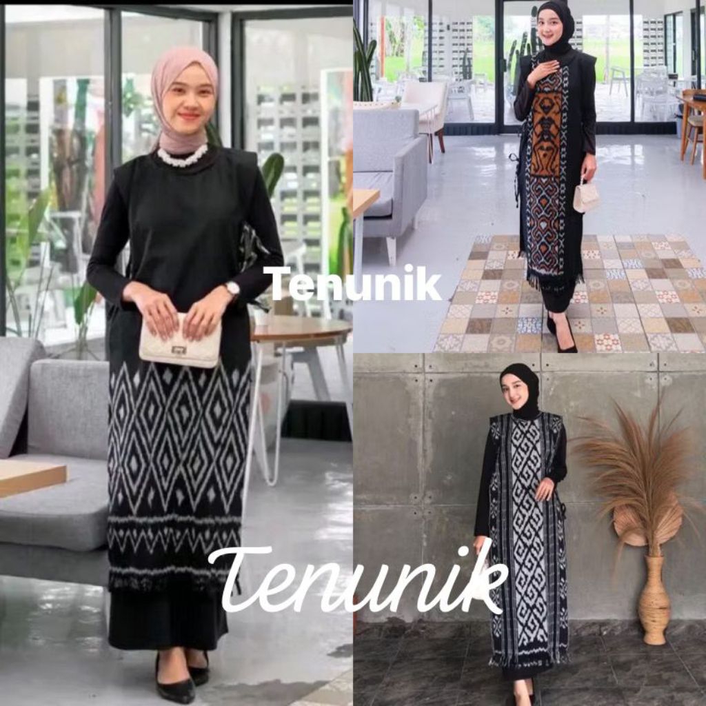 ROMPI TENUN - ROMPI ETHNIC - ROMPI TENUN PANJANG - BAJU TENUN WANITA