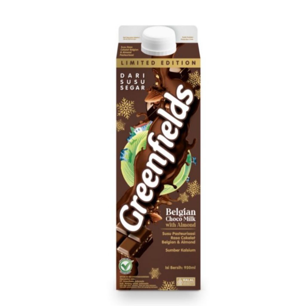 

GREEFIELD FRESH MILK BELGIAN CHOCO ALMOND 950ML