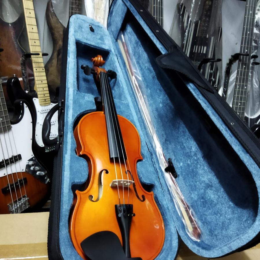 alat musik gesek biola ukuran 4/4