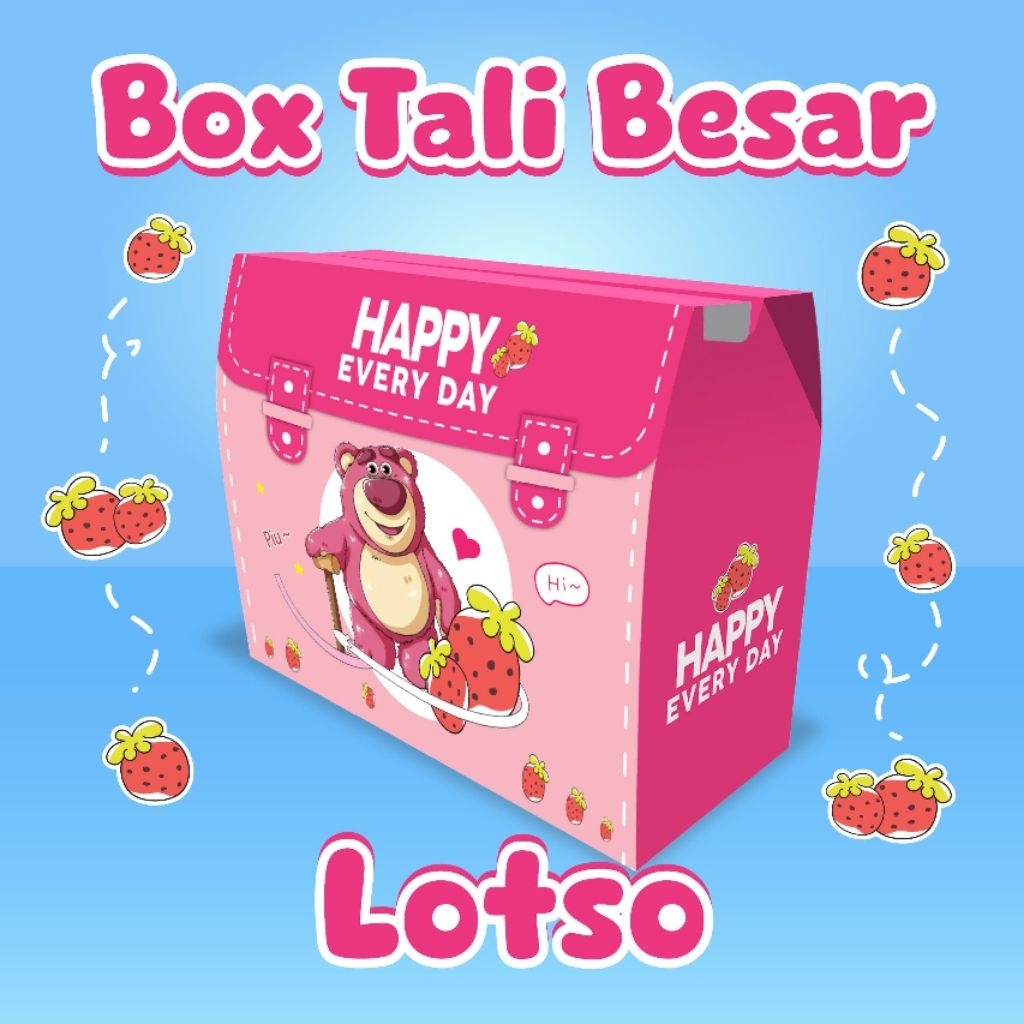 

(ISI 5) Paperbag Tali Ulang Tahun / Tas Kado Hampers Sovenir Motif / Goodie Bag Sanrio Lucu / Snack Box Ultah Unik