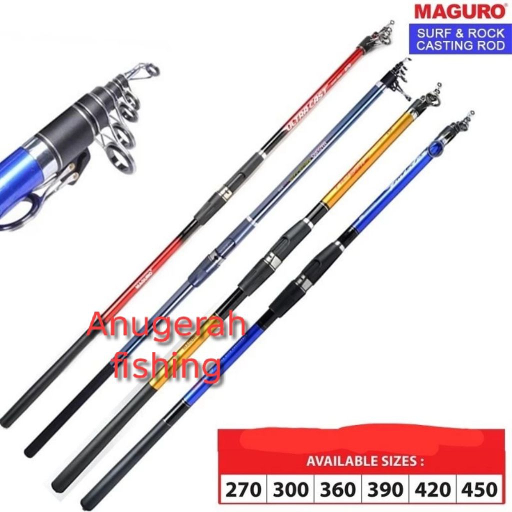 Joran Maguro Power Cast | Ultra Cast | Tide Master | Twister | Pasiran | Surf Casting | Alat pancing